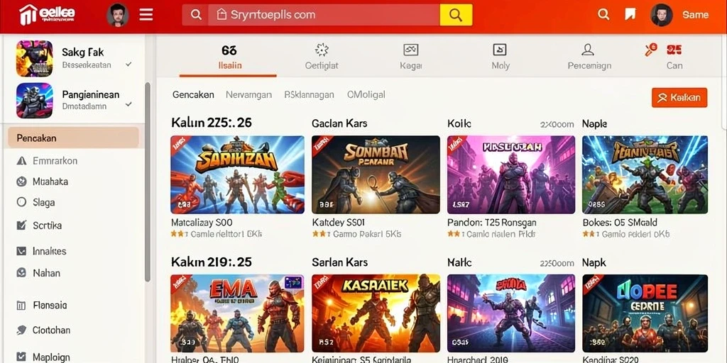 Screenshot menunjukkan pilihan permainan yang beragam di HOKI138.