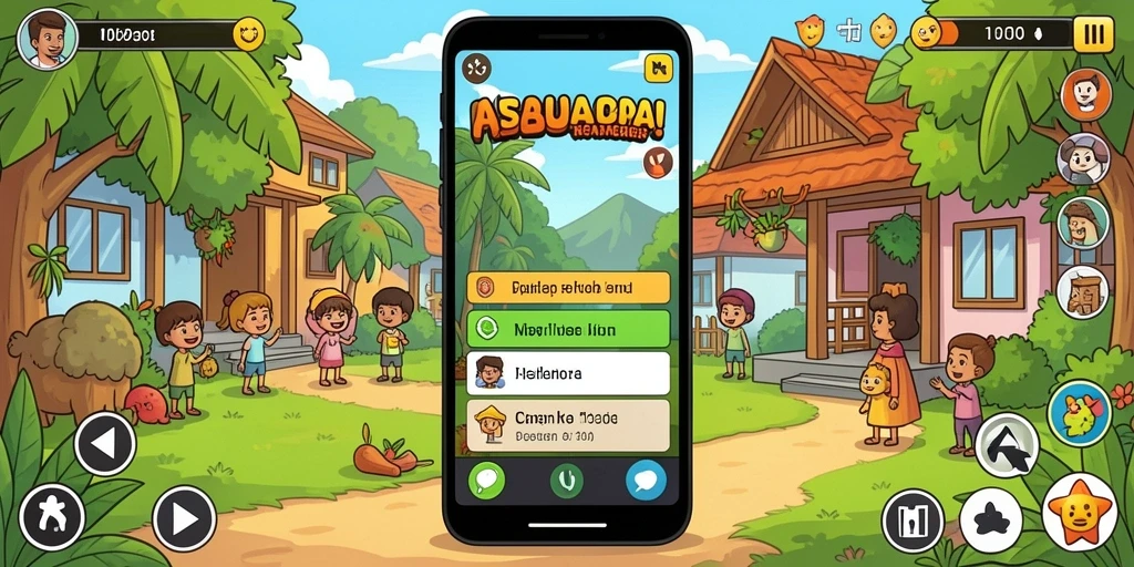 Screenshot menunjukkan pilihan permainan yang beragam.