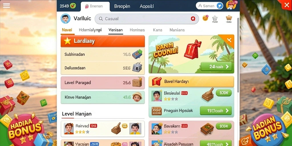 Tampilan awal yang menarik dan intuitif.