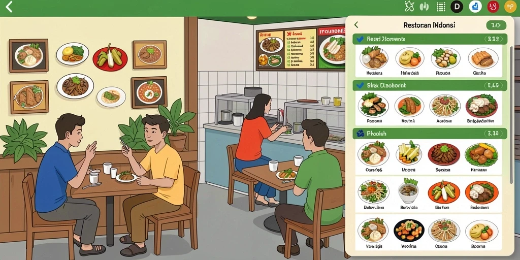 Gambaran karakter utama dalam aksi.